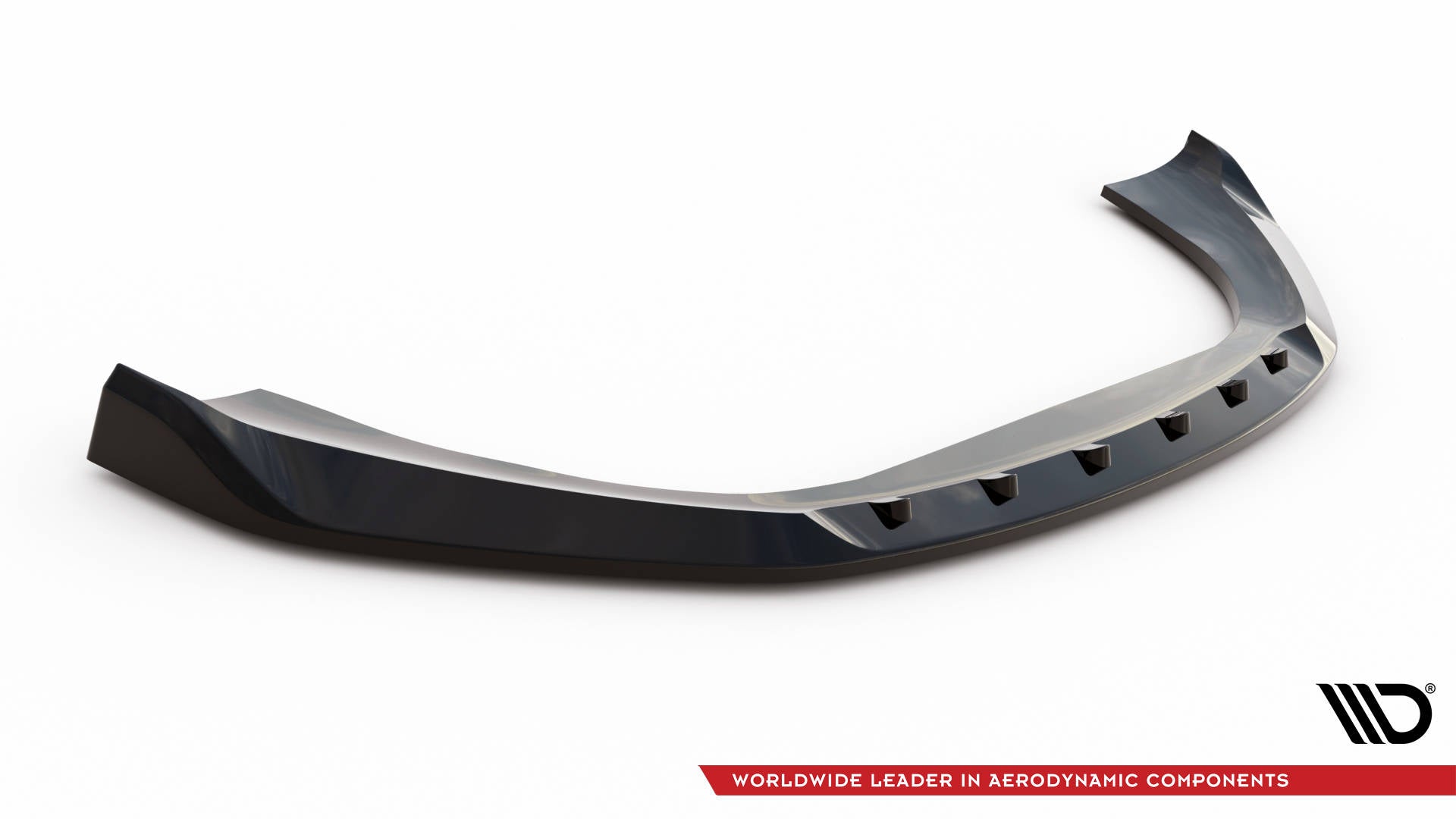 Maxton Design Street+ Spoilerlippe Front Ansatz V.1 passend für Porsche Macan Mk1 schwarz Hochglanz