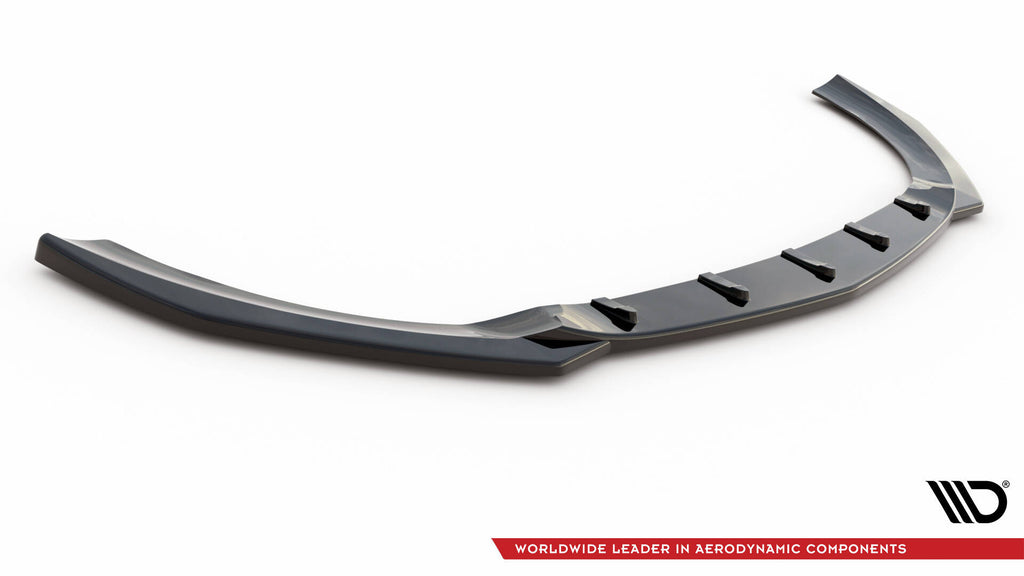 Maxton Design Street+ Spoilerlippe Front Ansatz V.1 passend für Mercedes-Benz CLA A35 AMG / AMG-Line C118 schwarz Hochglanz