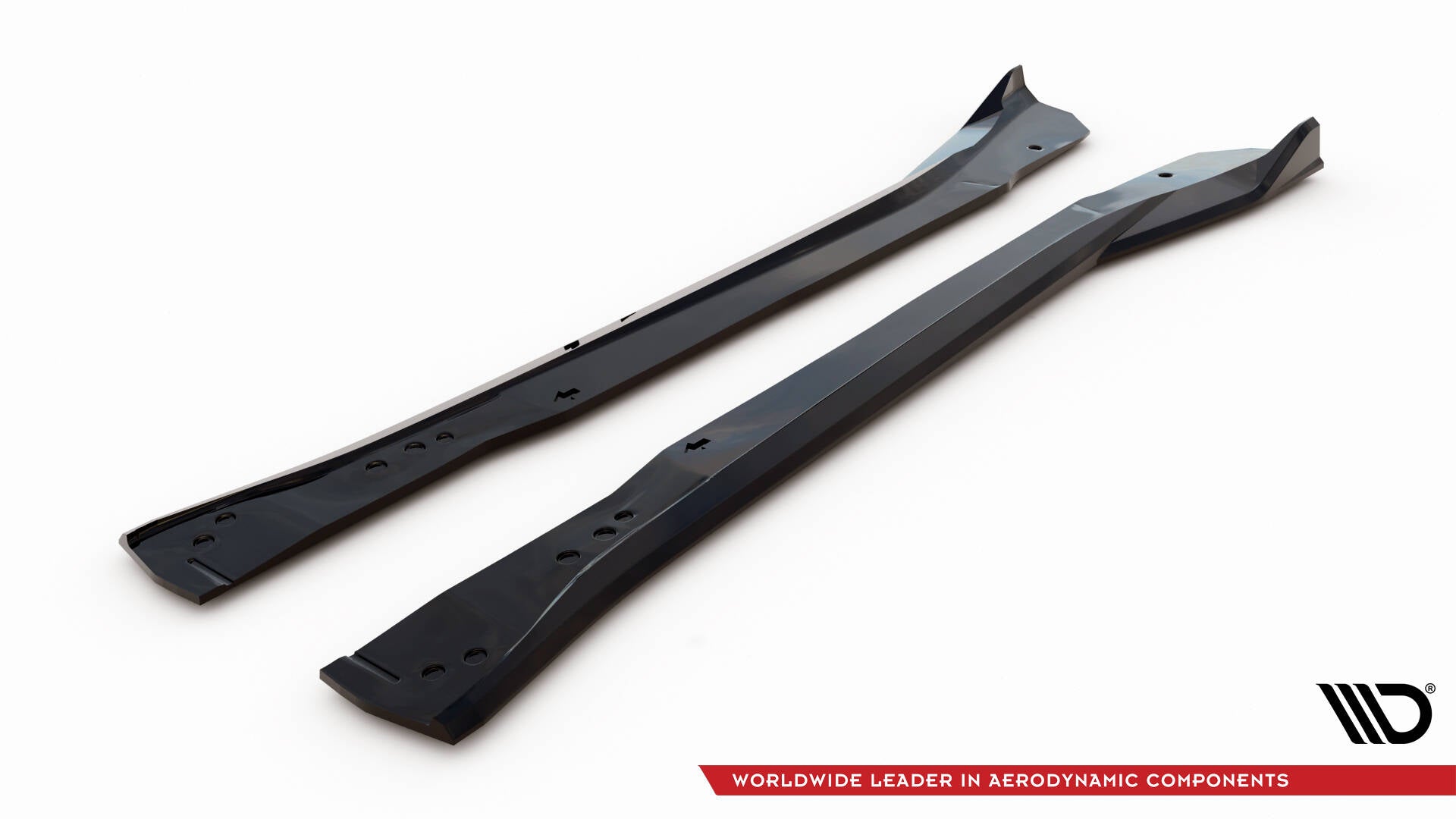 Maxton Design Street+ Seitenschweller Leisten passend für Chevrolet Corvette Z06 C7 schwarz Hochglanz
