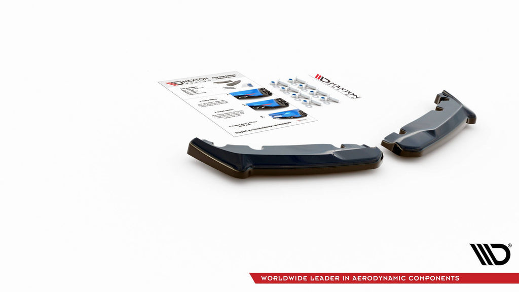Maxton Design Heck Ansatz Flaps Diffusor V.1 passend für Toyota GR Yaris Mk4 schwarz Hochglanz