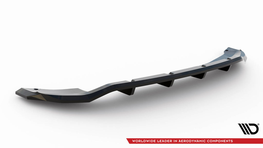 Maxton Design Street+ Mittlerer Diffusor RACE passend für Skoda Fabia Monte Carlo Mk4 schwarz Hochglanz