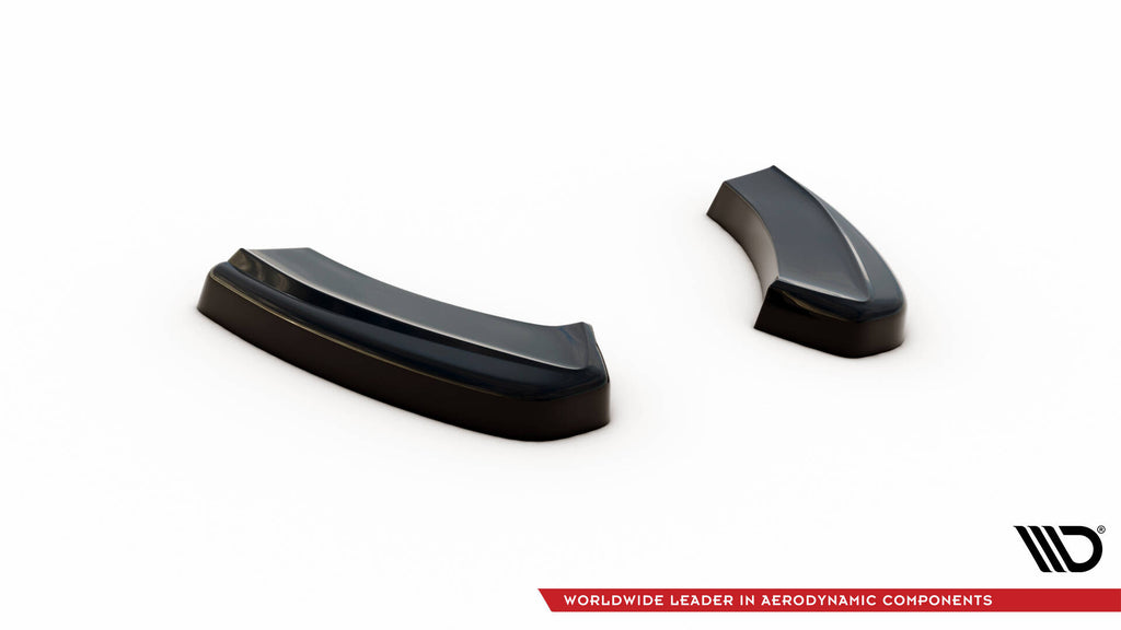 Maxton Design Heck Ansatz Flaps Diffusor passend für VW GOLF 7 GTI FACELIFT schwarz Hochglanz