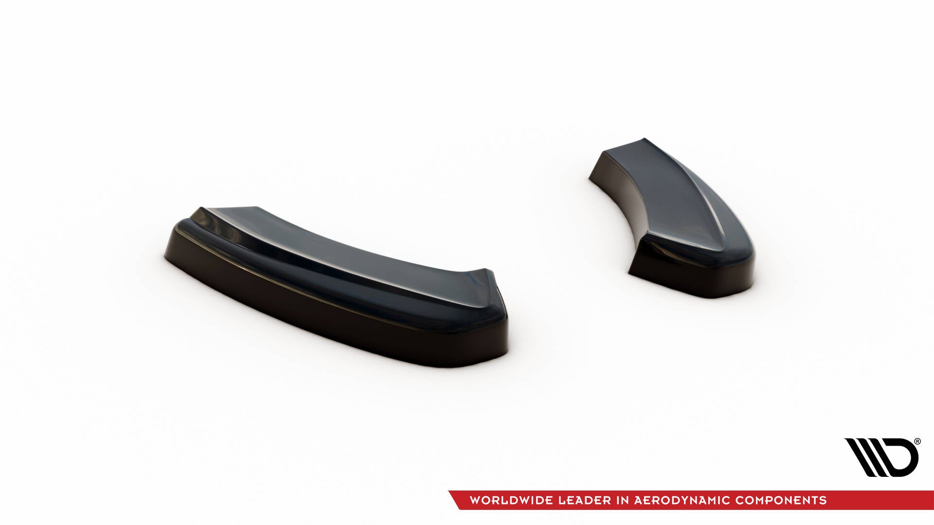 Maxton Design Heck Ansatz Flaps Diffusor passend für VW GOLF 7 GTI FACELIFT schwarz Hochglanz