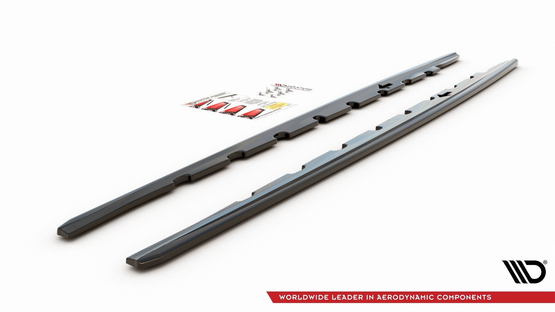 Maxton Design Street+ Seitenschweller Leisten passend für V.1 passend für BMW 1er M-Paket / M135i / 128ti schwarz Hochglanz