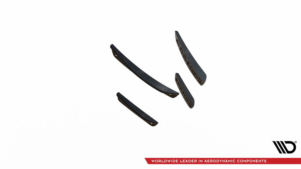 Maxton Design Stoßstangen Flaps Wings vorne Canards passend für Audi S3 / A3 S-Line 8V Limousine / Cabrio