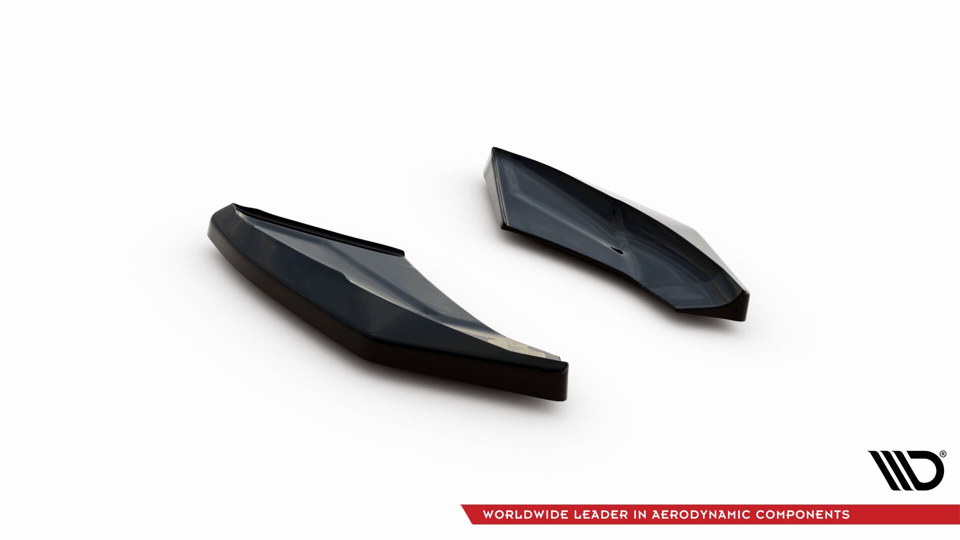 Maxton Design Heck Ansatz Flaps Diffusor passend für Audi TT S 8S Facelift schwarz Hochglanz