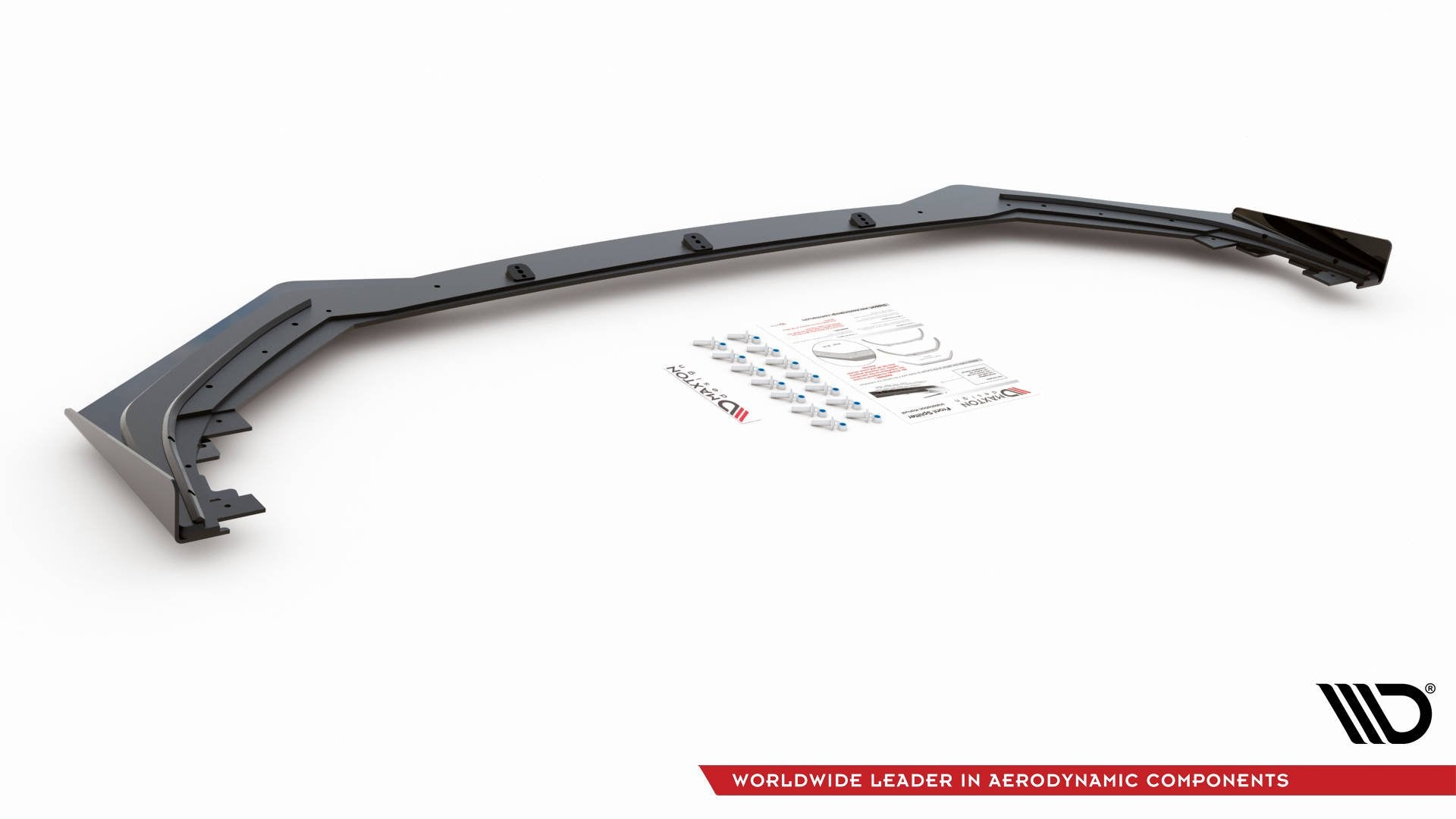 Maxton Design Street Pro Street+ Spoilerlippe Front Ansatz passend für + Flaps passend für Toyota GR Yaris Mk4 schwarz Hochglanz