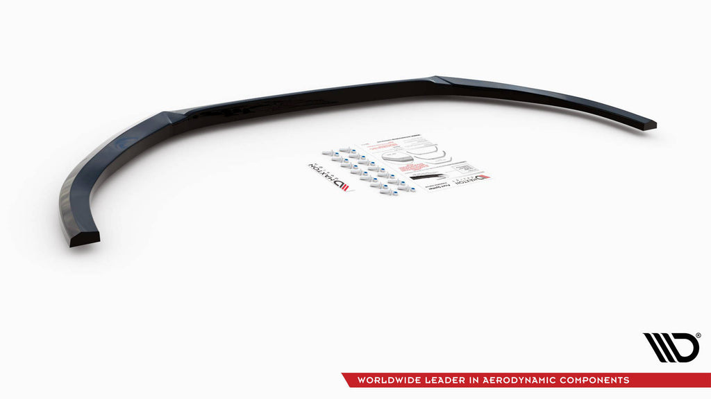 Maxton Design Front diffusor V.1 Audi S3 / A3 S-Line 8V Limousine / Cabrio schwarz Hochglanz für Audi A3