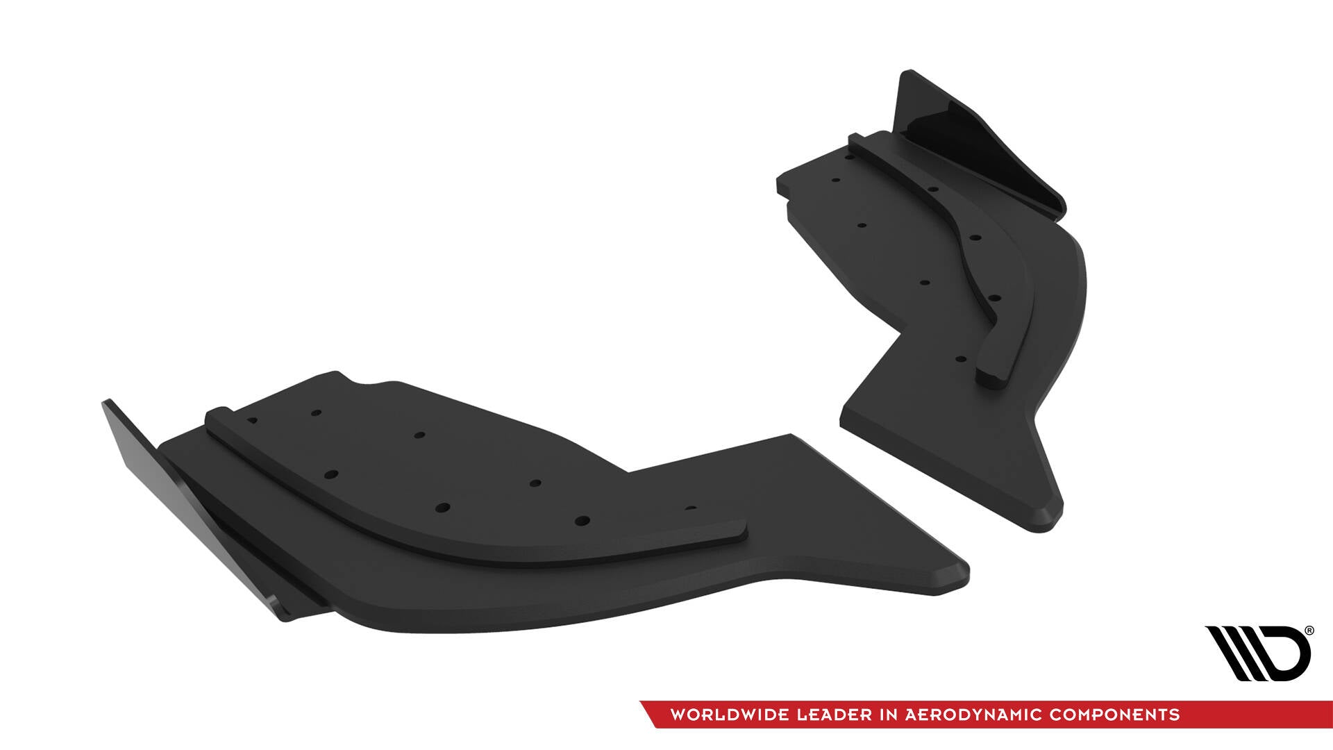 Maxton Design Street Pro Heck Ansatz Flaps Diffusor V.2 + Flaps V.2 passend für BMW 1er F40 M-Paket / M135i schwarz Hochglanz
