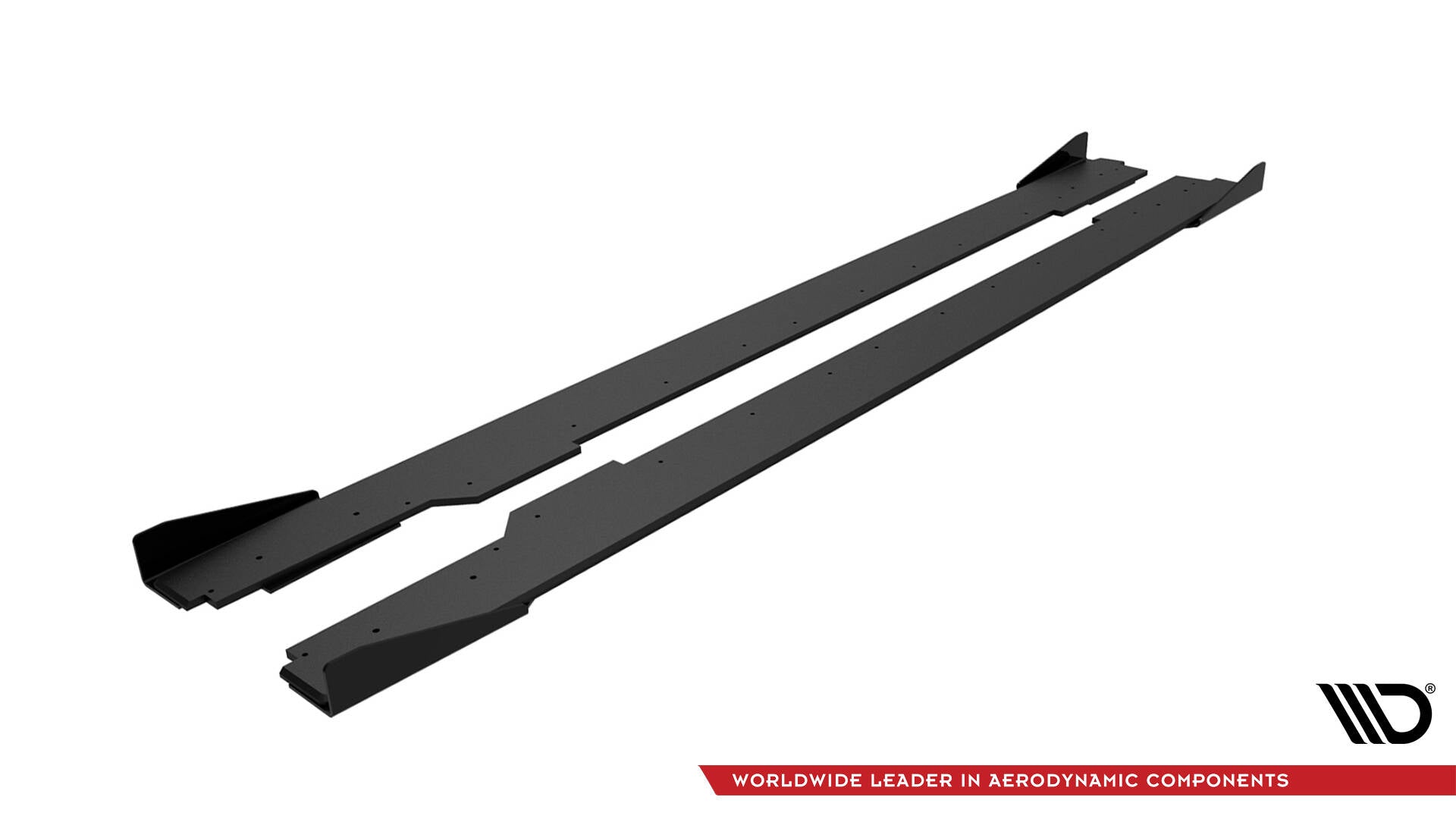 Maxton Design Street Pro Street+ Seitenschweller Leisten + Flaps passend für Audi A5 / A5 S-Line / S5 Coupe / Cabrio 8T / 8T Facelift schwarz Hochglanz
