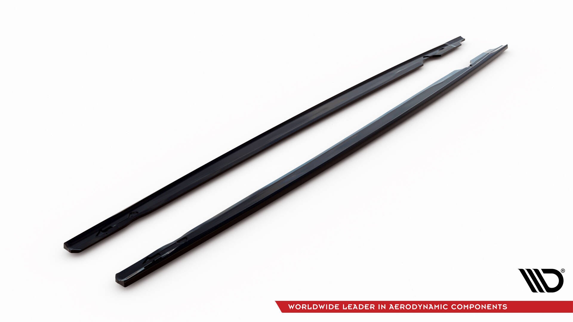 Maxton Design Street+ Seitenschweller Leisten passend für V.3 passend für VW Golf R Hatchback Mk8 Facelift schwarz Hochglanz