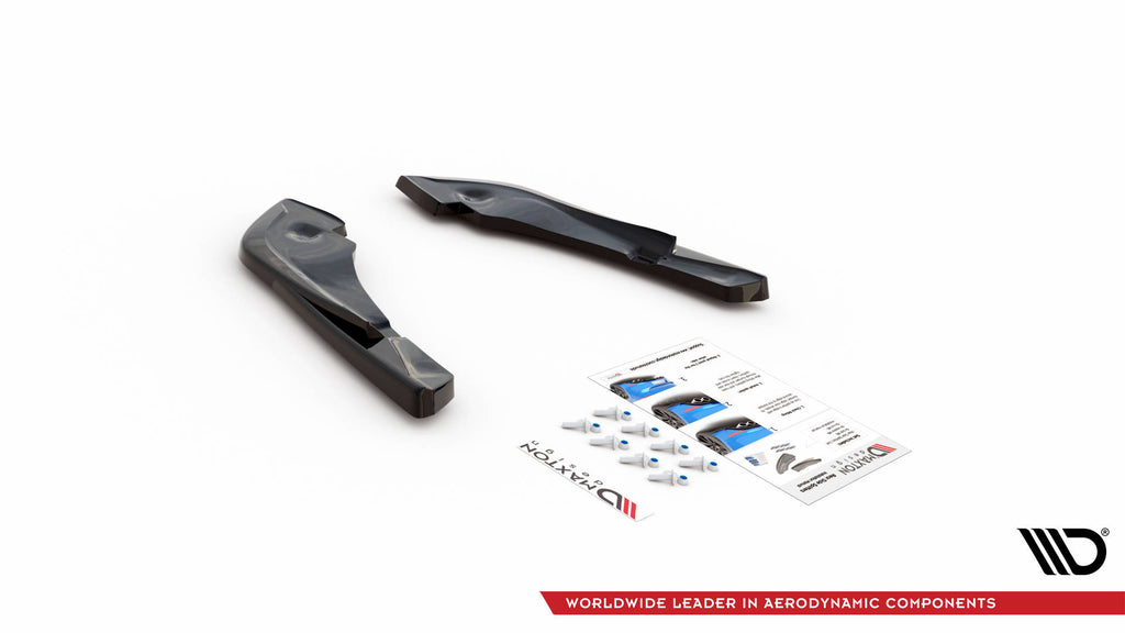 Maxton Design Heck Ansatz Flaps Diffusor V.3 passend für Toyota Supra Mk5 schwarz Hochglanz