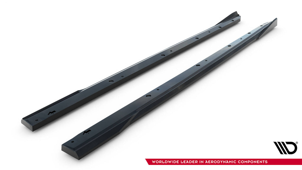 Maxton Design Street+ Seitenschweller Leisten passend für Hyundai Elantra N Mk7 schwarz Hochglanz