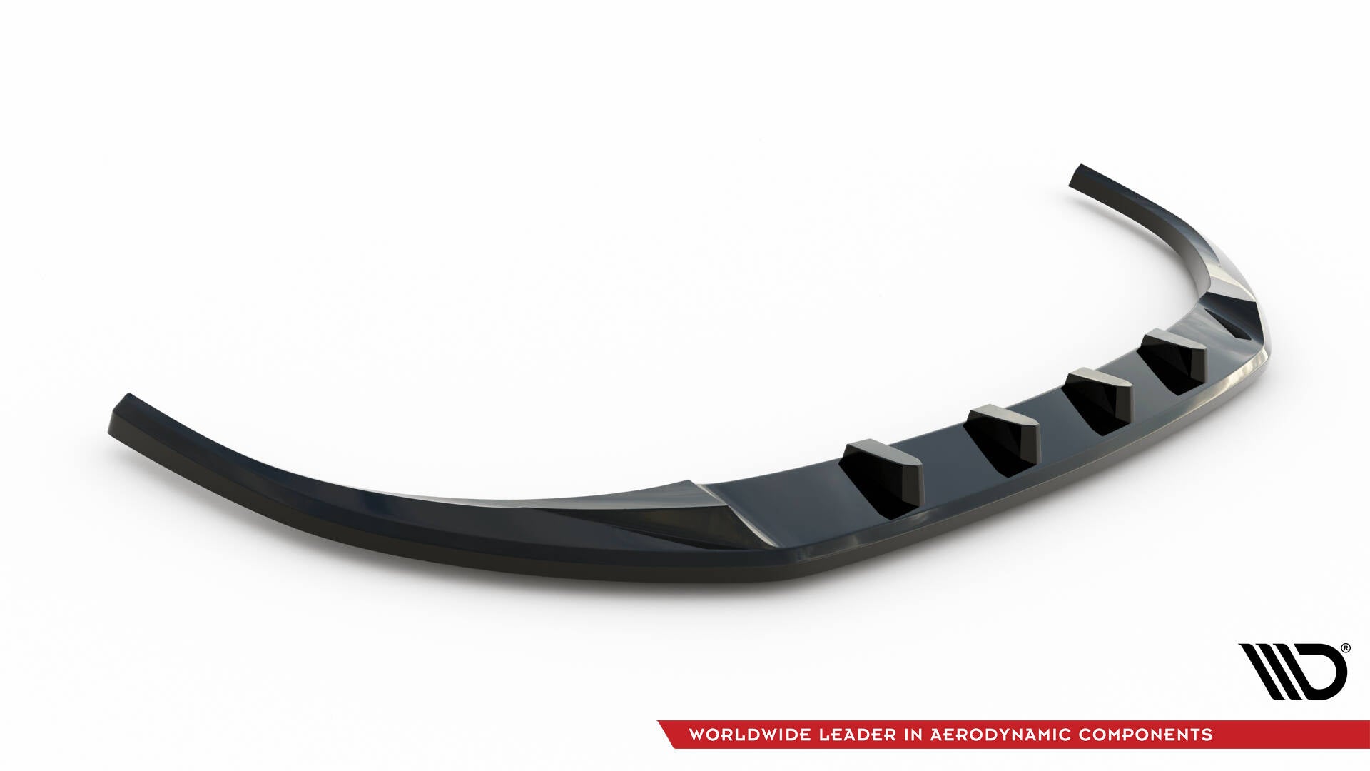 Maxton Design Street+ Spoilerlippe Front Ansatz V.1 passend für Mazda 3 Mk4 schwarz Hochglanz