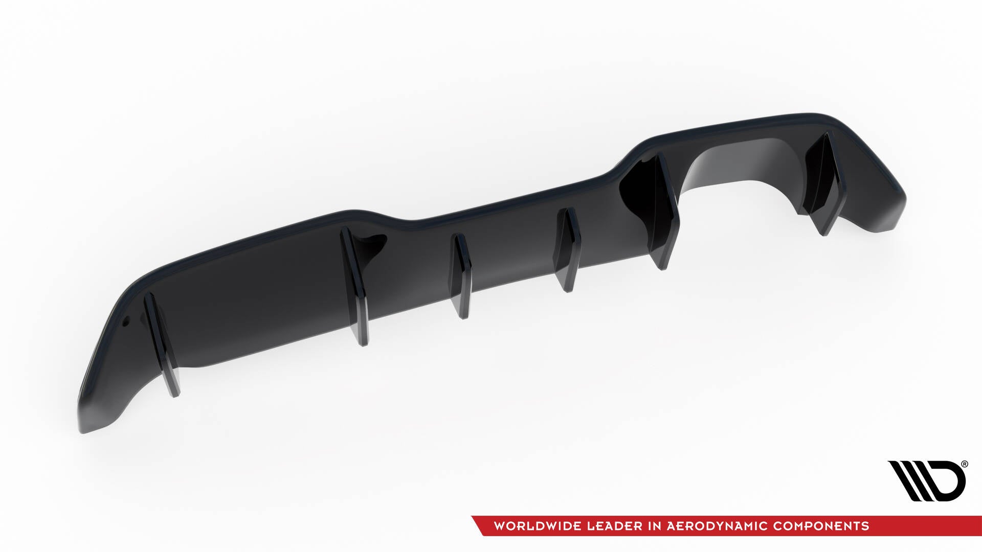 Maxton Design Diffusor Heck Ansatz passend für Ford Fiesta ST (3-Türige version) Mk7 Facelift schwarz Hochglanz