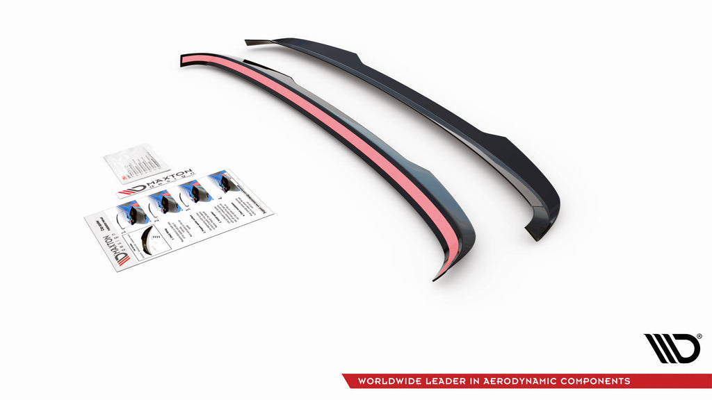 Maxton Design Spoiler CAP passend für VW Tiguan Mk2 schwarz Hochglanz