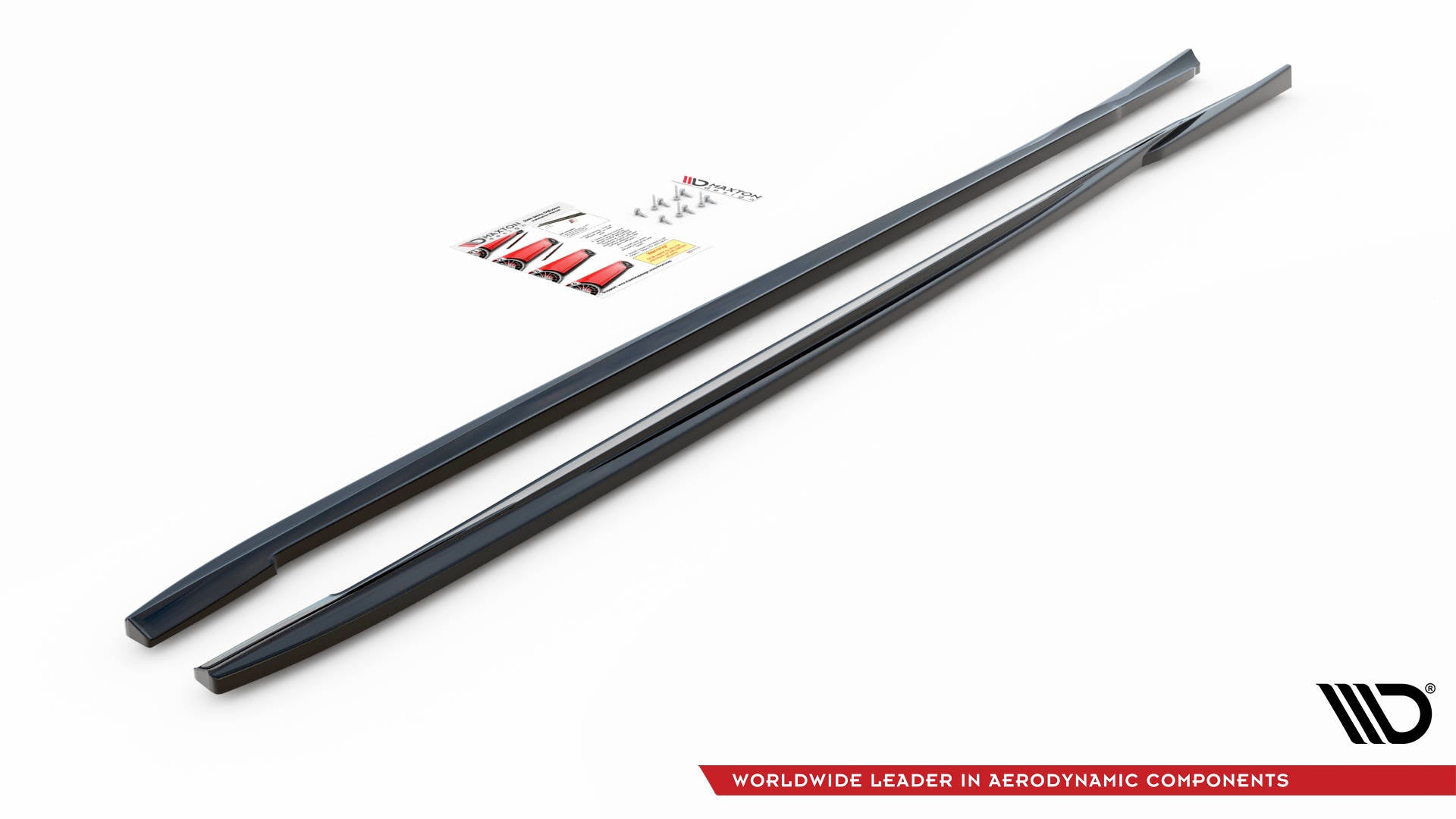 Maxton Design Seitenschweller Ansatz für Volvo V70 Mk3 Carbon Look