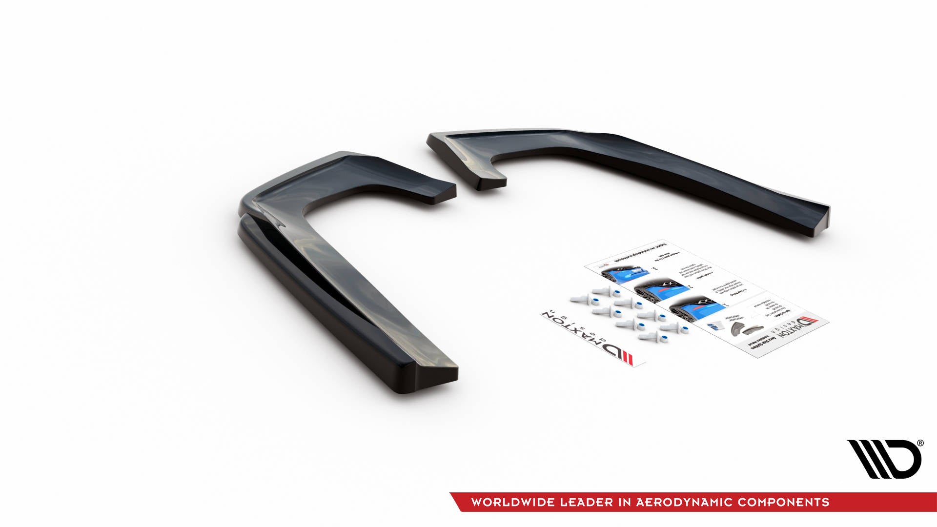 Maxton Design Heck Ansatz Flaps Diffusor V.1 passend für Mercedes-Benz GLE Coupe 63 AMG C292 schwarz Hochglanz