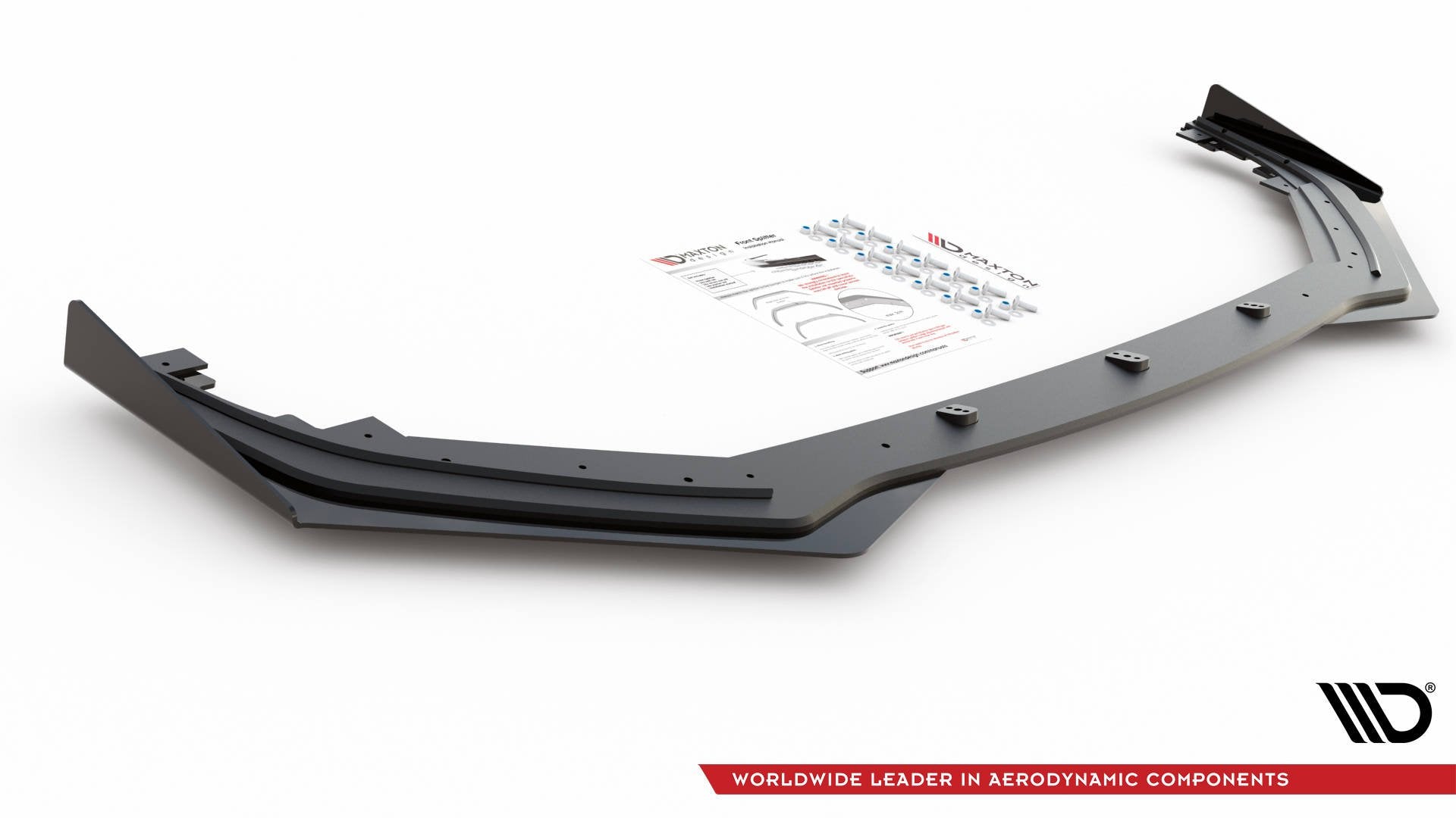 Maxton Design Street Pro Street+ Spoilerlippe Front Ansatz passend für + Flaps passend für Toyota GR Yaris Mk4 schwarz Hochglanz