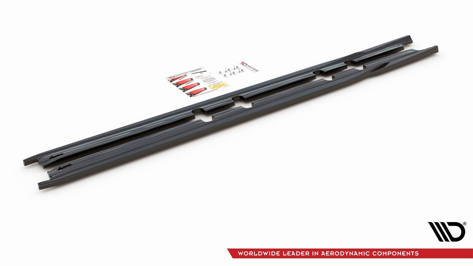 Maxton Design Street+ Seitenschweller Leisten passend für V.1 passend für Seat Leon FR ST / Hatchback Mk4 / Cupra Leon ST / Hatchback Mk1 / Mk1 Facelift schwarz Hochglanz