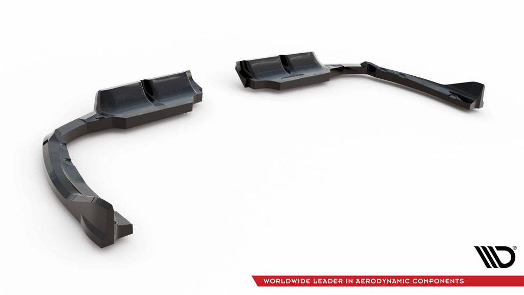 Maxton Design Street+ Mittlerer Diffusor RACE passend für BMW XM G09 schwarz Hochglanz