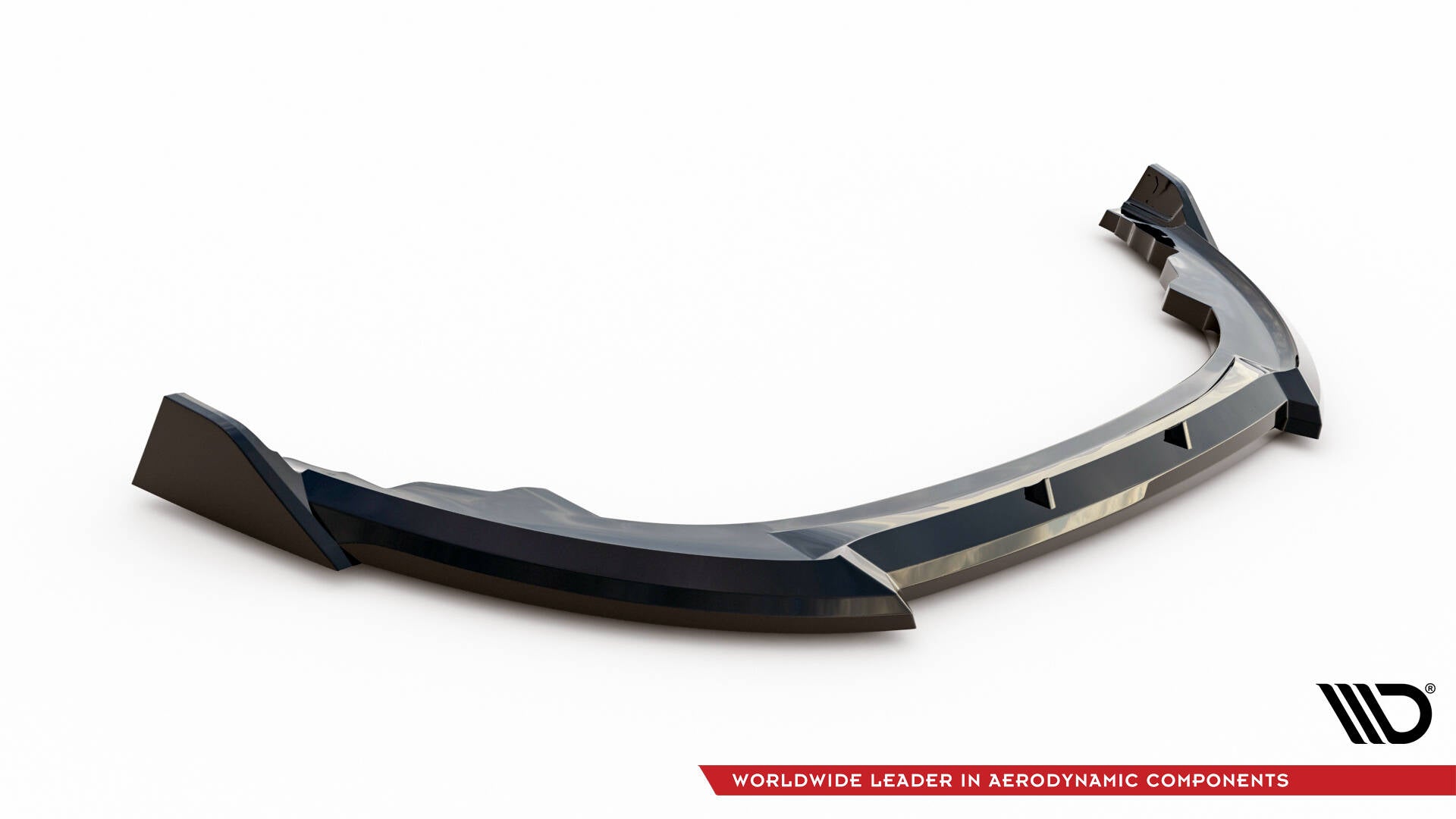 Maxton Design Street+ Spoilerlippe Front Ansatz V.3 passend für Toyota GR86 Mk1 schwarz Hochglanz