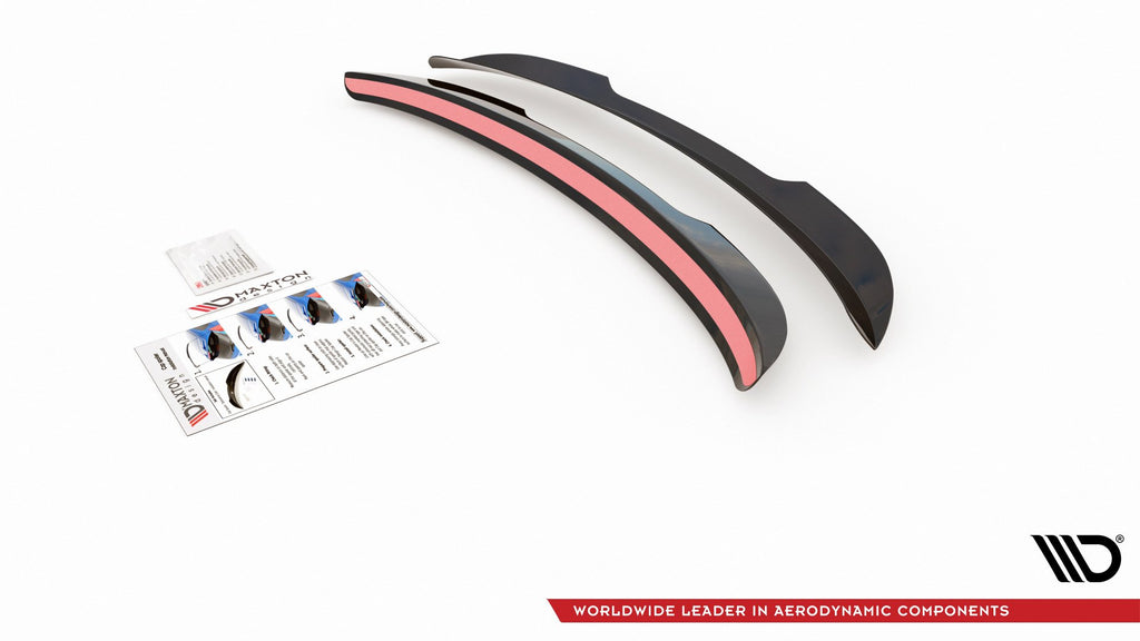 Maxton Design Spoiler CAP passend für Ford Mondeo Kombi Mk5 Facelift schwarz Hochglanz