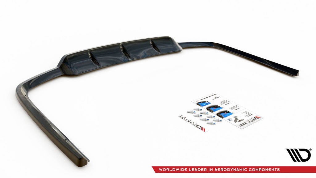 Maxton Design Street+ Mittlerer Diffusor RACE passend für Lexus GS F Sport Hybrid Mk4 (L10) schwarz Hochglanz