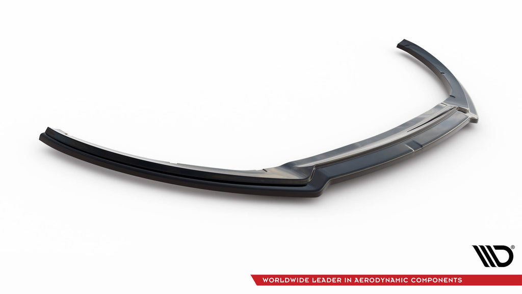Maxton Design Street+ Spoilerlippe Front Ansatz V.3 passend für Ford Focus ST Mk3 Facelift schwarz Hochglanz