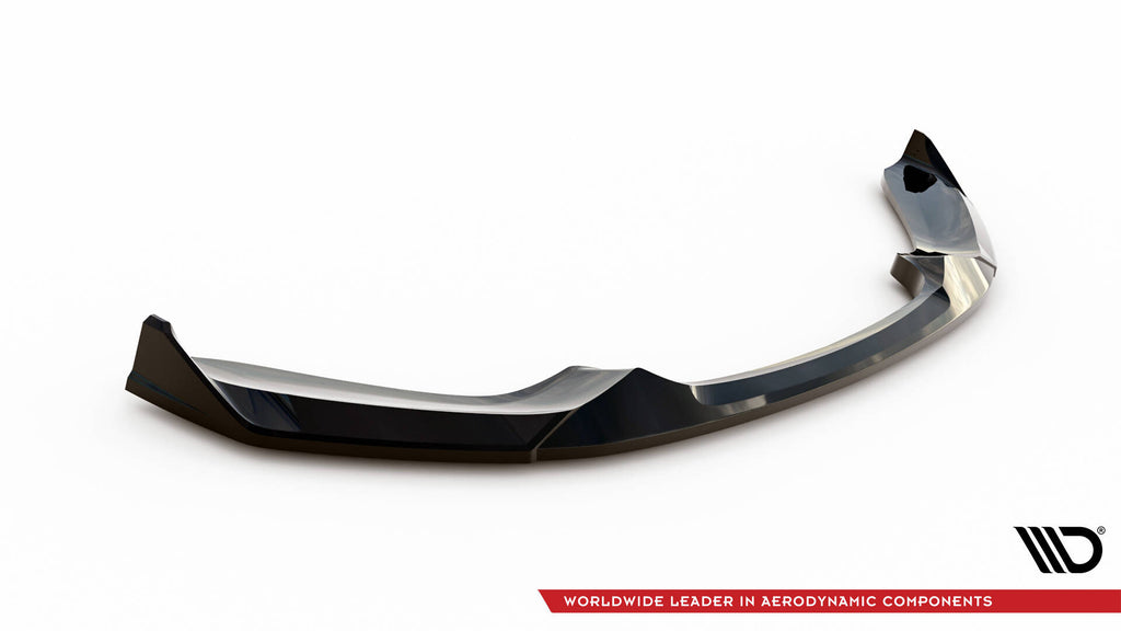 Maxton Design Street+ Spoilerlippe Front Ansatz V.4 passend für CSL Look BMW 1er M-Paket / M140i F20 Facelift schwarz Hochglanz