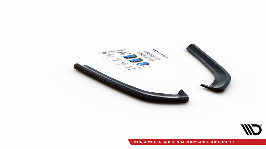 Maxton Design Heck Ansatz Flaps Diffusor passend für Ford Mondeo Mk5 schwarz Hochglanz