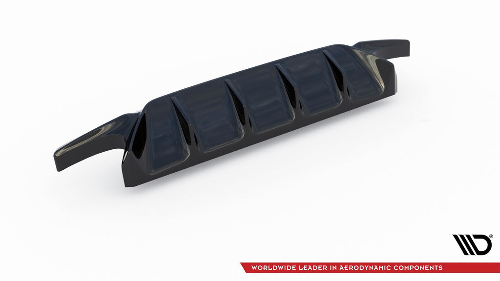 Maxton Design Diffusor Heck Ansatz V.2 passend für Ford Focus Hatchback ST Mk4 schwarz Hochglanz