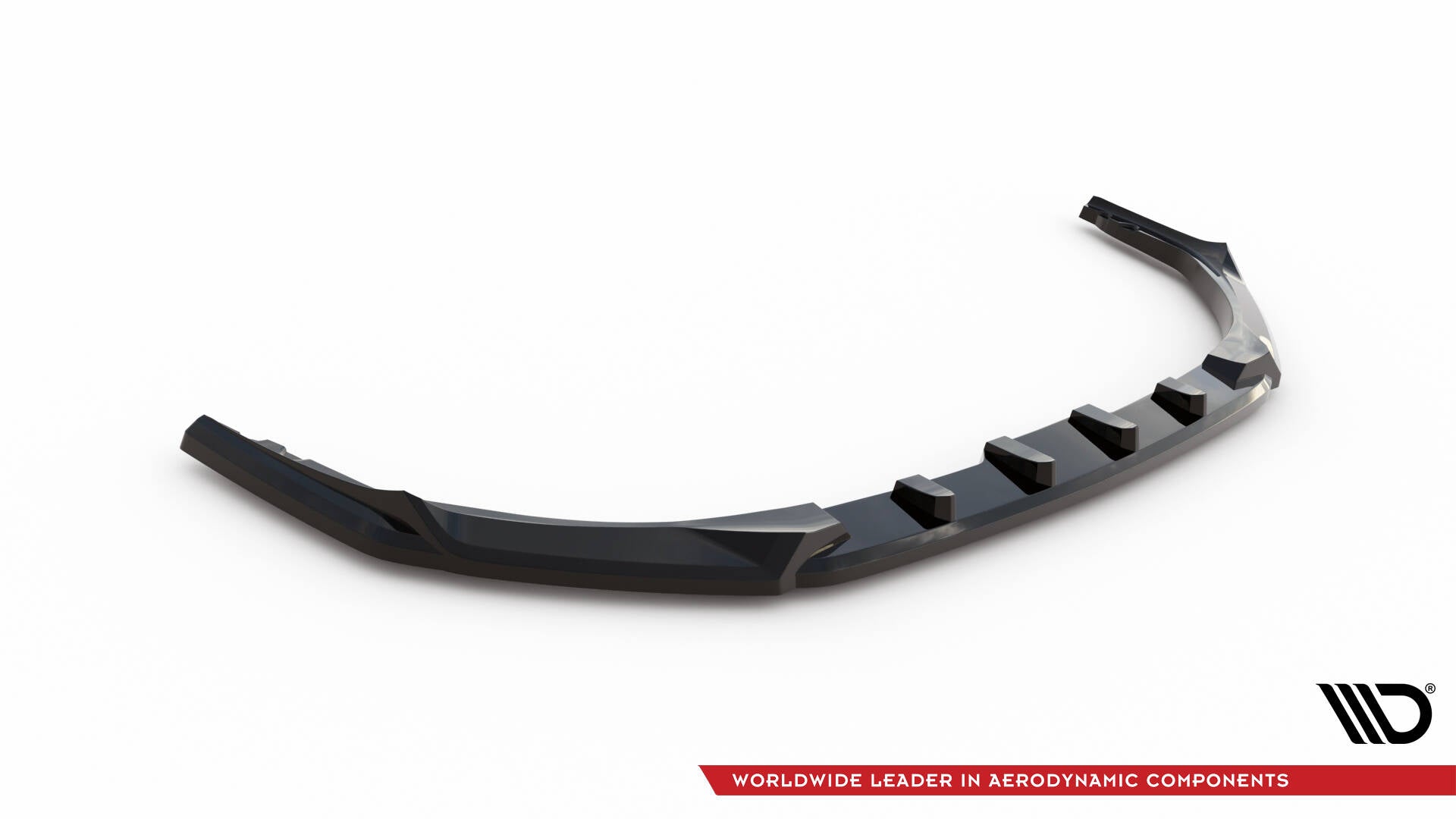 Maxton Design Street+ Spoilerlippe Front Ansatz V.2 passend für Peugeot 308 Mk3 schwarz Hochglanz
