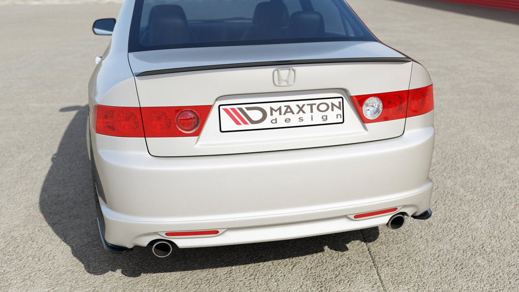 Maxton Design Spoiler CAP passend für HONDA ACCORD VII TYPE-S schwarz Hochglanz