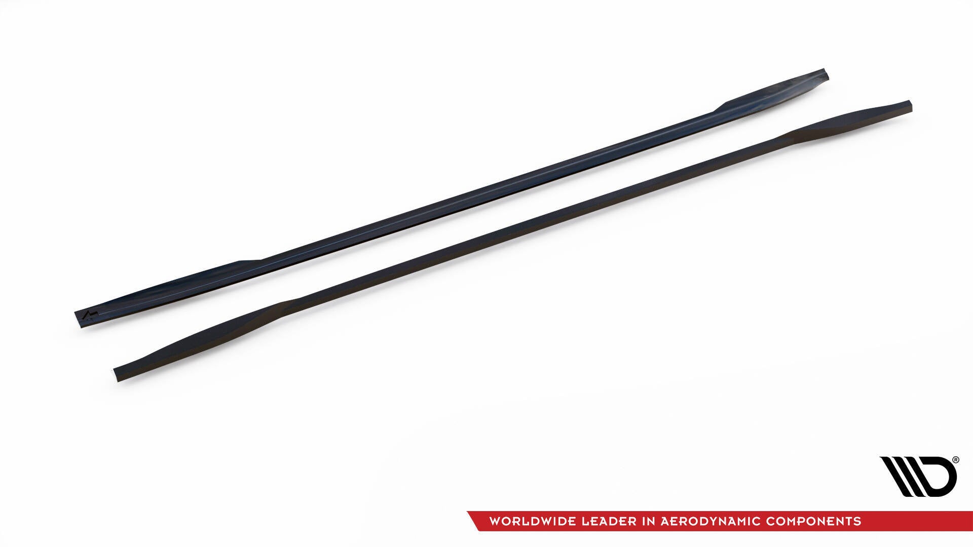Maxton Design Street+ Seitenschweller Leisten V.2 passend für Tesla Model 3 Performance Mk1 Facelift schwarz Hochglanz