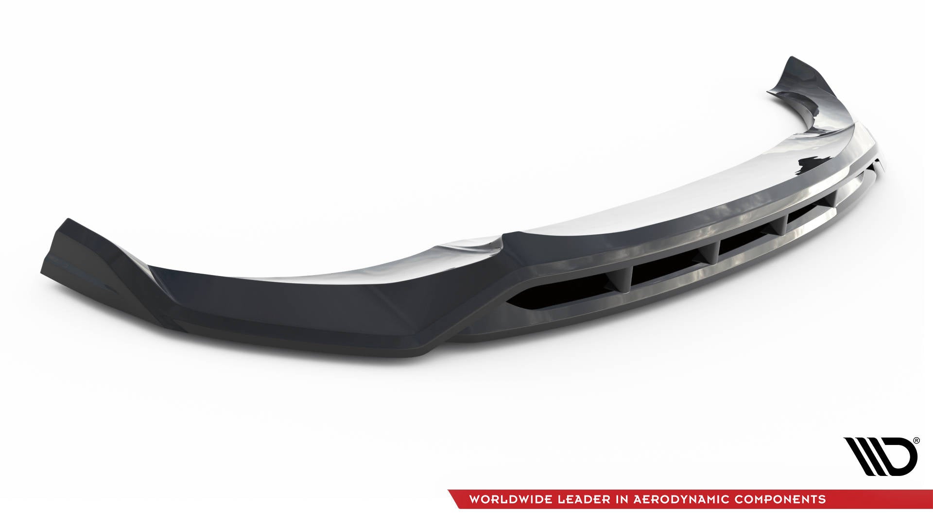 Maxton Design Street+ Spoilerlippe Front Ansatz V.2 passend für BMW X4 M-Paket G02 schwarz Hochglanz