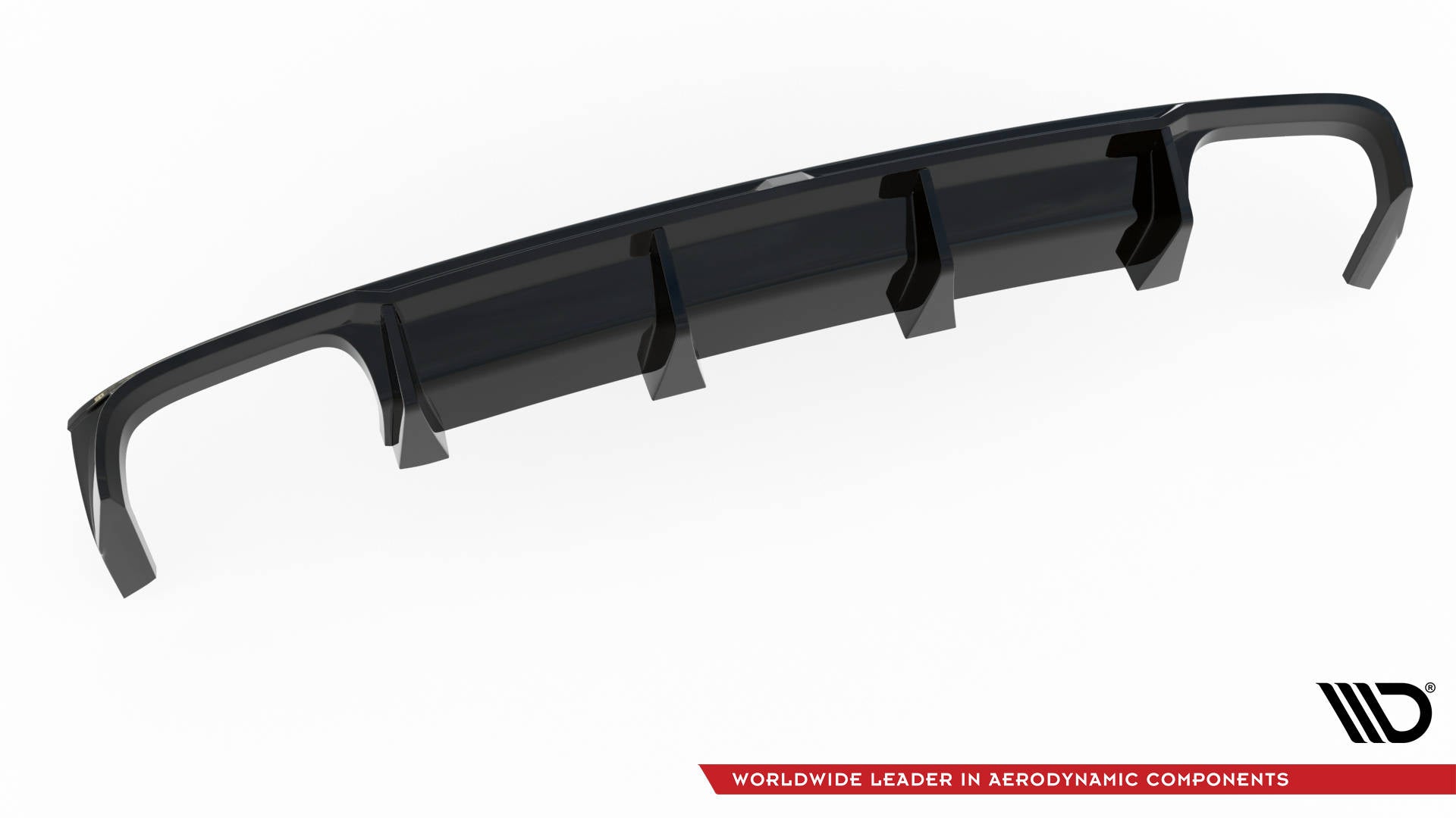 Maxton Design Diffusor Heck Ansatz passend für Audi S8 D5 schwarz Hochglanz
