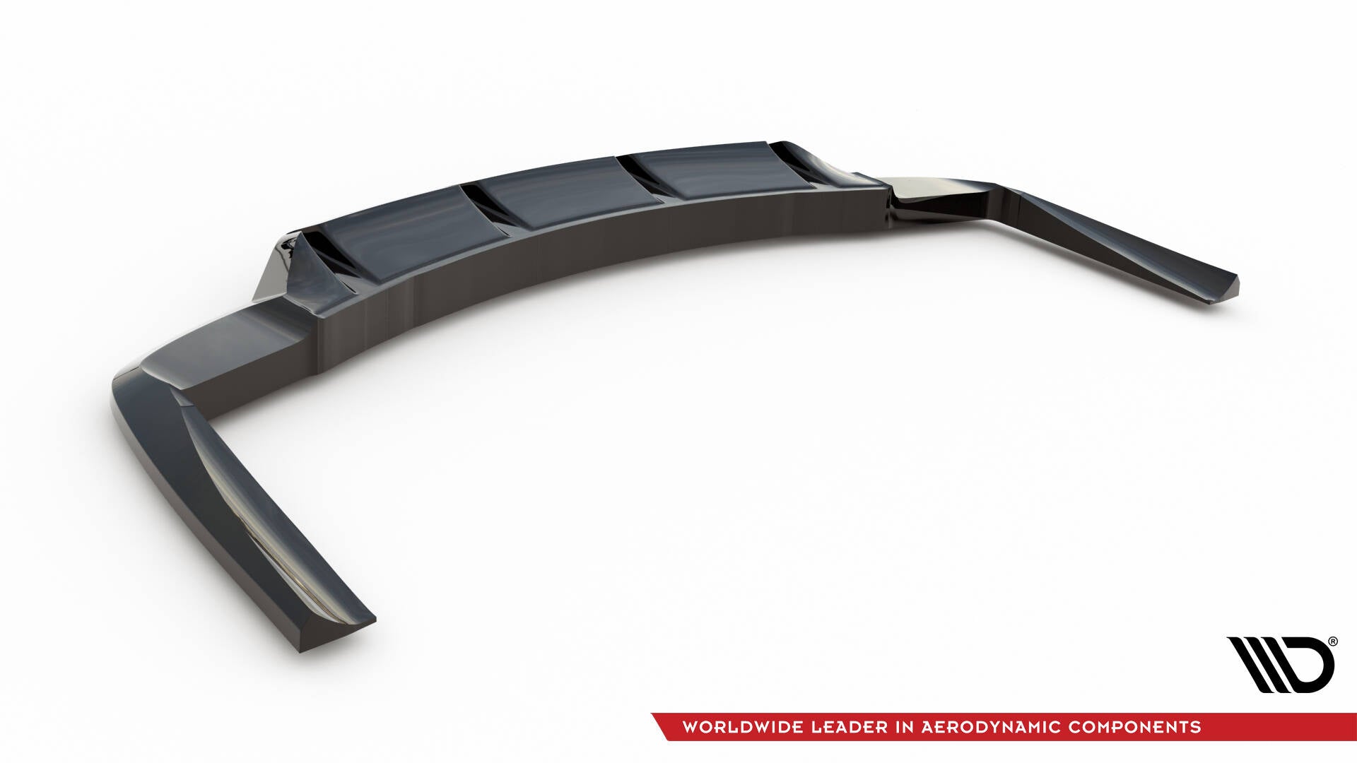 Maxton Design Street+ Mittlerer Diffusor RACE passend für Mercedes-AMG CLA 45 C117 Facelift schwarz Hochglanz