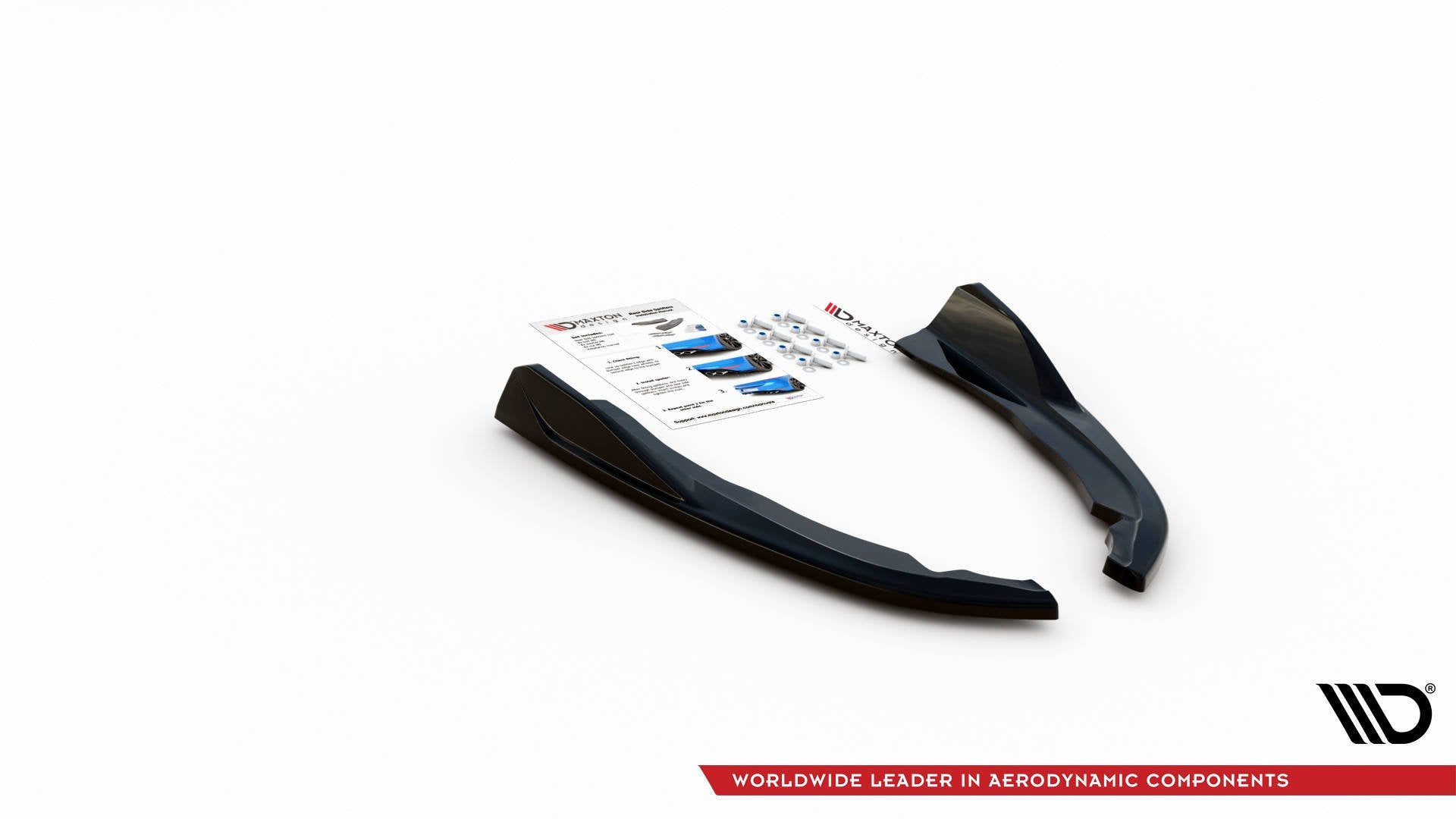 Maxton Design Heck Ansatz Flaps Diffusor V.2 passend für BMW 4er M-Paket G22 / G23 / G22 Facelift / G23 Facelift schwarz Hochglanz