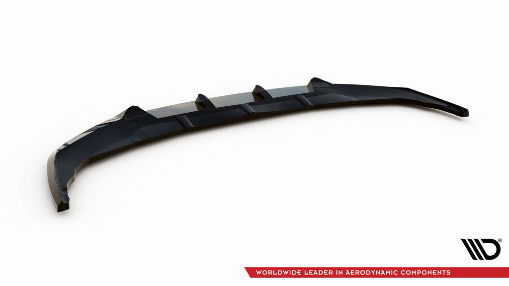 Maxton Design Street+ Spoilerlippe Front Ansatz V.1 passend für BMW 1er F40 schwarz Hochglanz