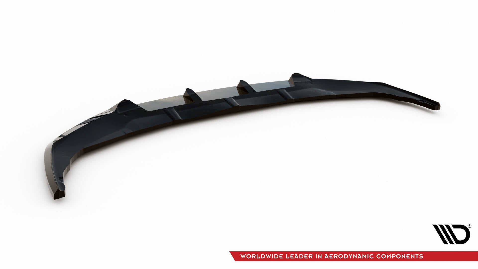 Maxton Design Street+ Spoilerlippe Front Ansatz V.1 passend für BMW 1er F40 schwarz Hochglanz