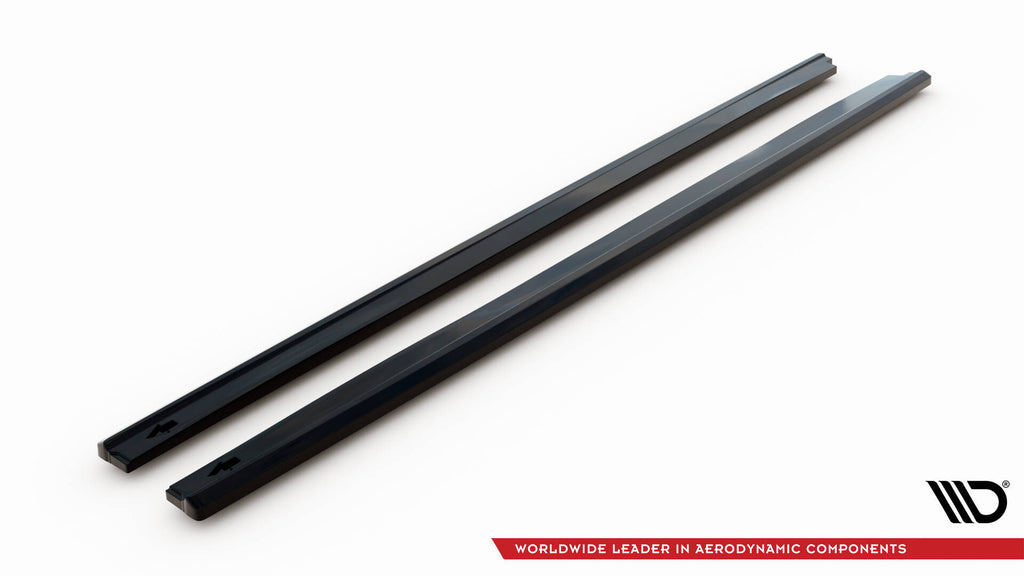 Maxton Design Street+ Seitenschweller Leisten passend für Mazda 3 Mk4 schwarz Hochglanz