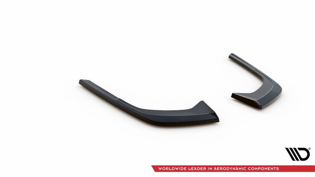 Maxton Design Heck Ansatz Flaps Diffusor passend für Audi A4 B9 Facelift schwarz Hochglanz