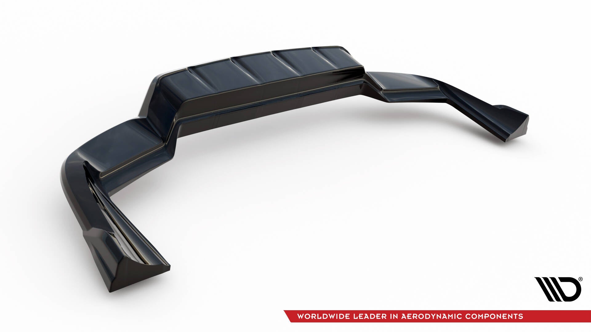 Maxton Design Street+ Mittlerer Diffusor RACE passend für Porsche Cayenne SUV / Coupe Mk3 Facelift schwarz Hochglanz
