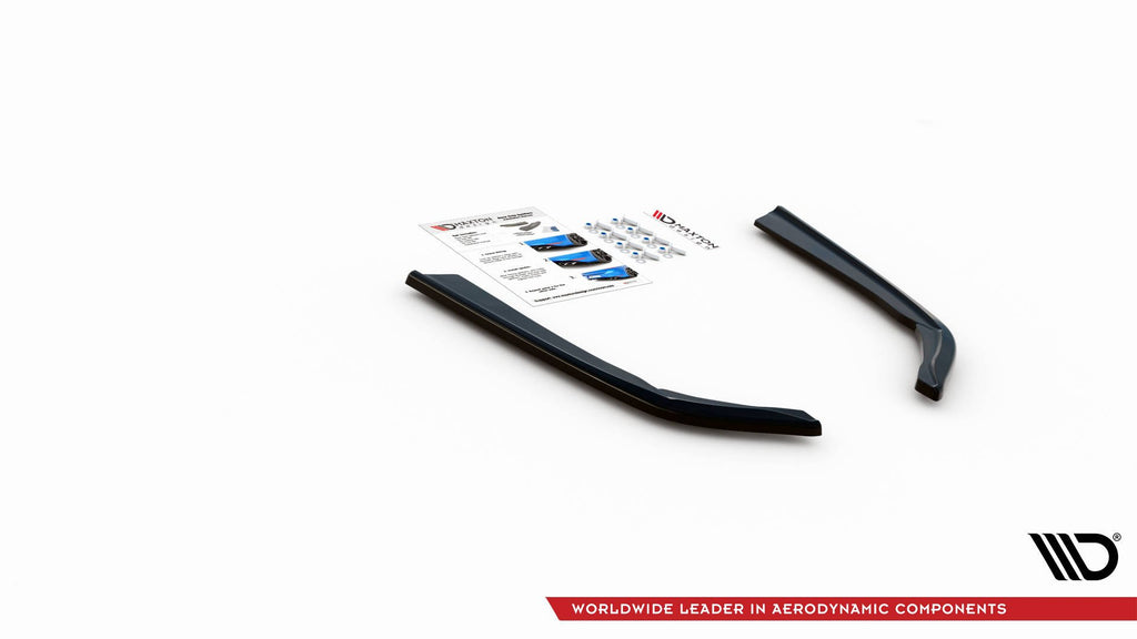 Maxton Design Heck Ansatz Flaps Diffusor V.2 passend für BMW 3er G20 / G21 M-Paket schwarz Hochglanz