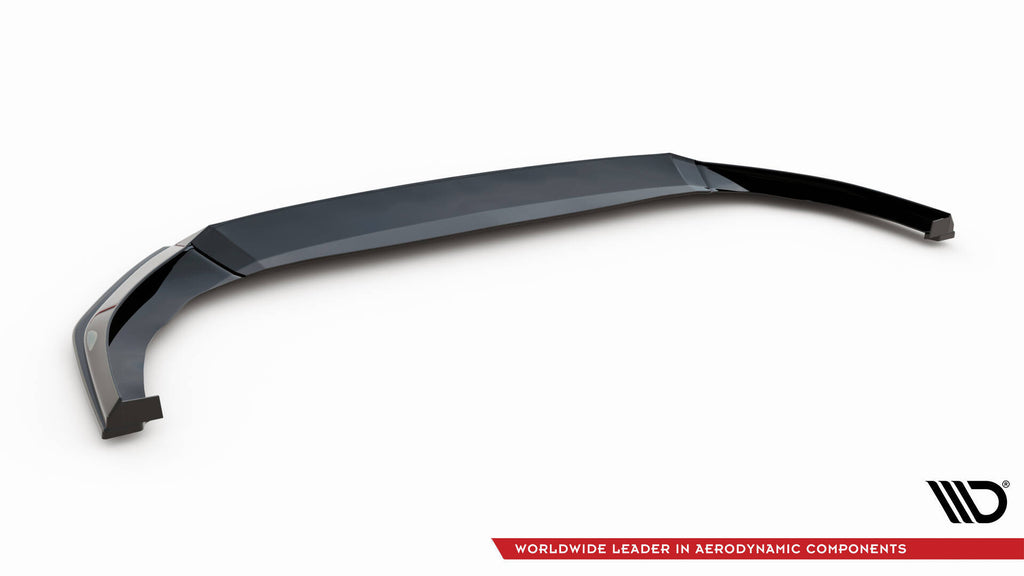 Maxton Design Street+ Spoilerlippe Front Ansatz V.6 passend für VW Golf GTI / GTE / GTD / R-Line Mk8 schwarz Hochglanz
