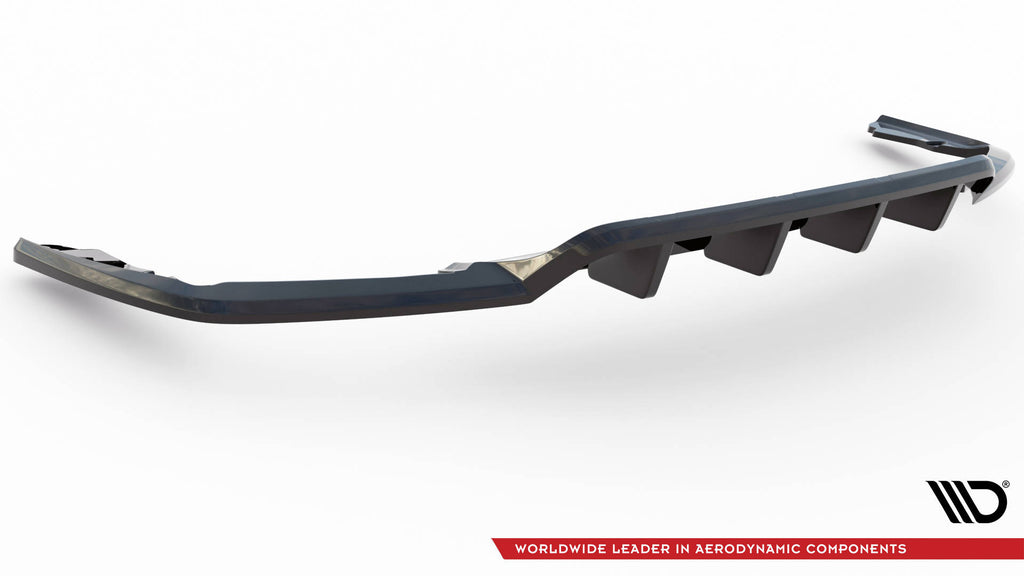 Maxton Design Street+ Mittlerer Diffusor RACE passend für Maserati Levante Mk1 schwarz Hochglanz
