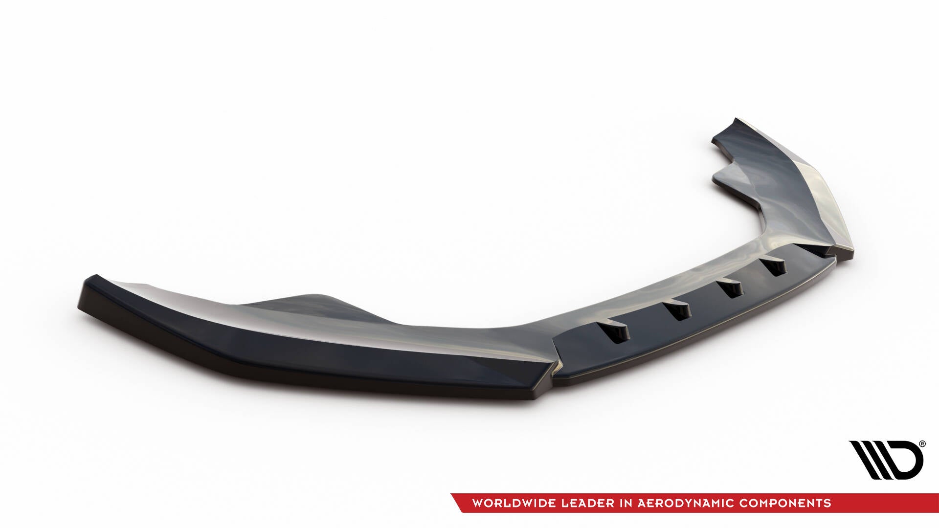 Maxton Design Street+ Spoilerlippe Front Ansatz V.3 passend für Audi A4 S-Line / S4 B8 Facelift schwarz Hochglanz