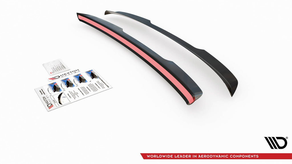 Maxton Design Spoiler CAP passend für Audi Q7 S-Line Mk.1 schwarz Hochglanz