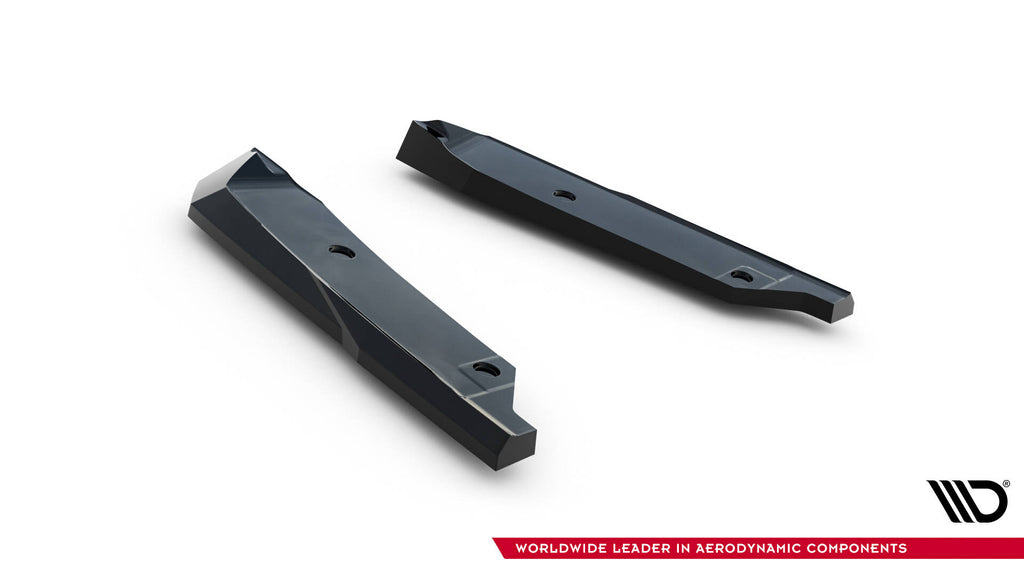 Maxton Design Heck Ansatz Flaps Diffusor passend für Hyundai Elantra N Mk7 schwarz Hochglanz